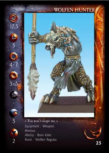 Wolfen Hunter (3)' - 1/1 profile card