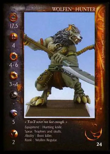 Wolfen Hunter (1)' - 1/1 profile card