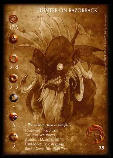 Hunter on Razorback' - 1/1 profile card