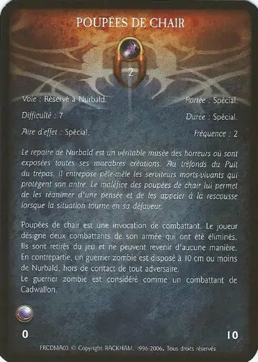 Confrontation spell card Dolls of Flesh