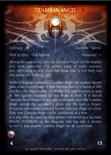 Confrontation spell card GUARDIAN ANGEL